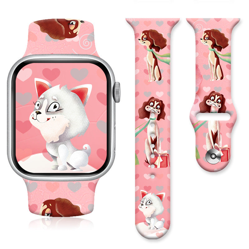 Wholesale Printed Silicone Watch Strap Wrist Band Watch Band